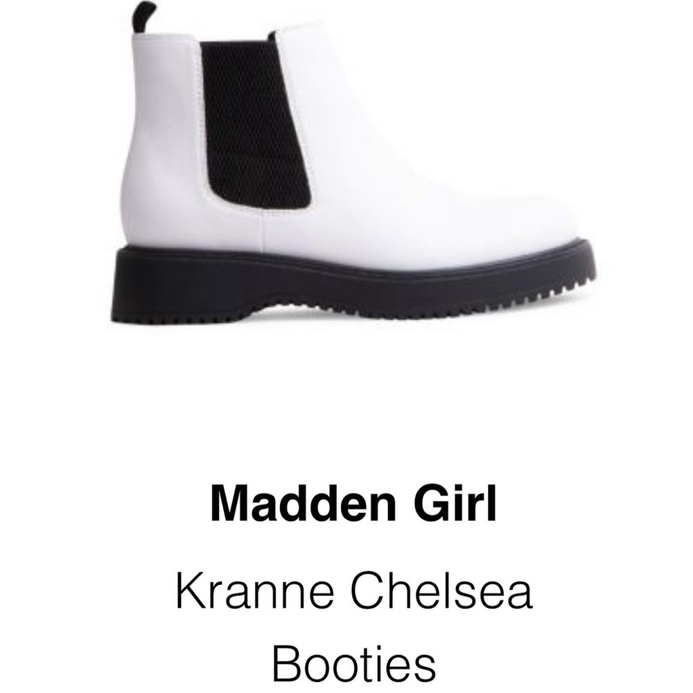 Steve Madden kranne Chelsea boots - white